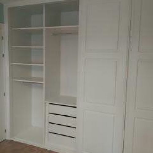 CORREDERA CONTROL NUMÉRICO LACADO BLANCO 3 PAÑOS